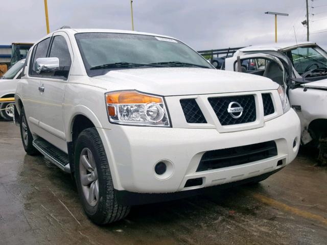 5N1BA0ND6AN606470 - 2010 NISSAN ARMADA SE WHITE photo 1