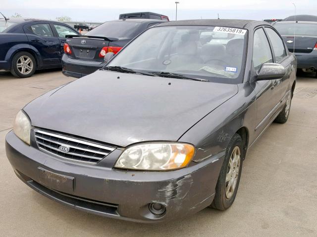 KNAFB121335265483 - 2003 KIA SPECTRA BA GRAY photo 2