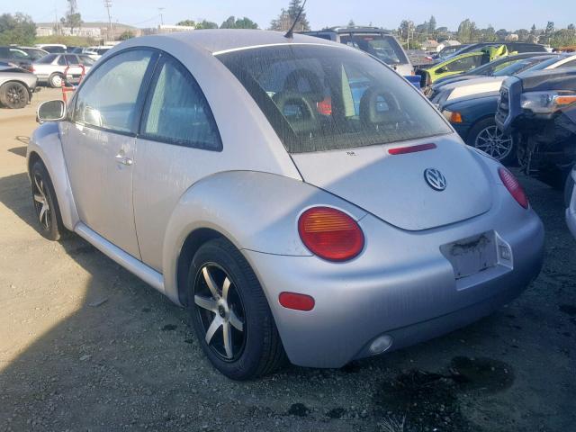 3VWBT21CX1M402169 - 2001 VOLKSWAGEN NEW BEETLE Gümüş foto 3
