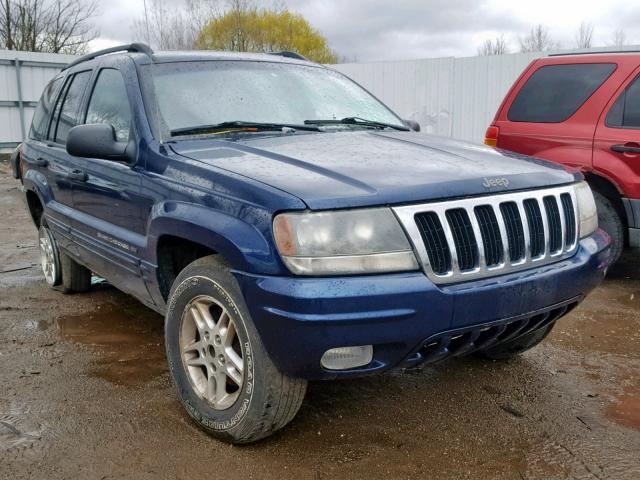 1J4GW48S52C296400 - 2002 JEEP GRAND CHER BLUE photo 1