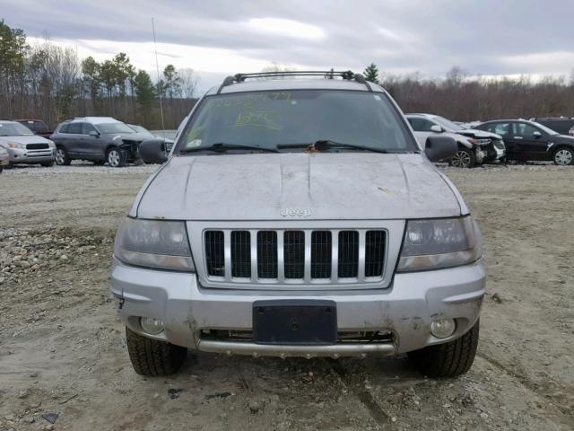 1J4GW48N14C162559 - 2004 JEEP GRAND CHER SILVER photo 9