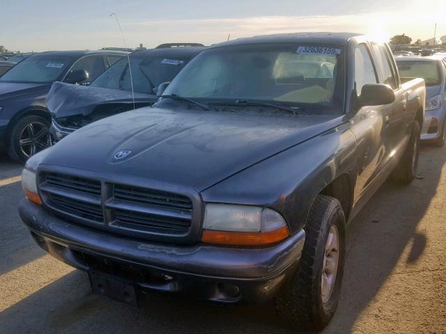 1D7HL38X23S168217 - 2003 DODGE DAKOTA QUA GRAY photo 2