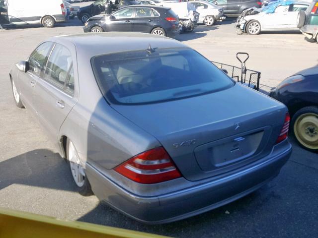 WDBNG70J63A331665 - 2003 MERCEDES-BENZ S 430 SILVER photo 3