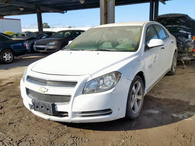 1G1ZC5E07CF192631 - 2012 CHEVROLET MALIBU 1LT WHITE photo 2
