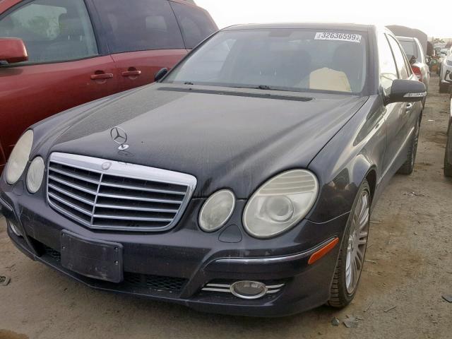 WDBUF56X78B193621 - 2008 MERCEDES-BENZ E 350 BLACK photo 2