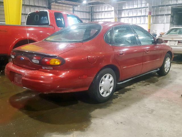 1FALP52U9VG295920 - 1997 FORD TAURUS GL RED photo 4