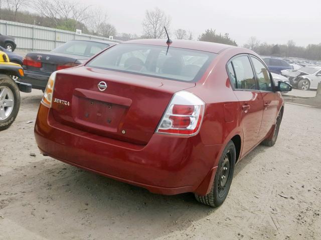 3N1AB61E78L666799 - 2008 NISSAN SENTRA 2.0 RED photo 4