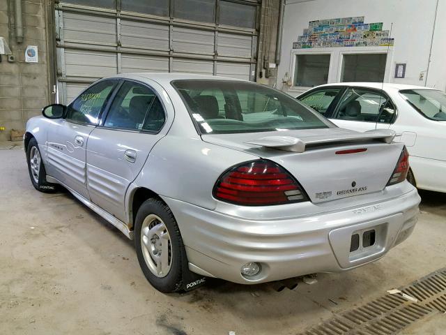 1G2NE52F52C123983 - 2002 PONTIAC GRAND AM S SILVER photo 3