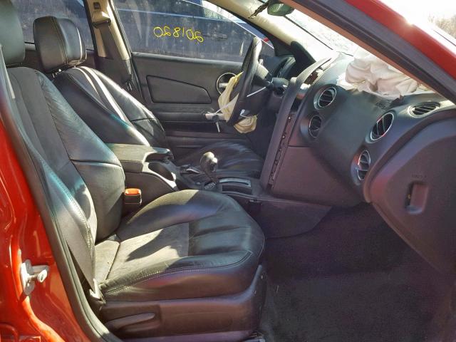 2G2WC58C061273812 - 2006 PONTIAC GRAND PRIX RED photo 5