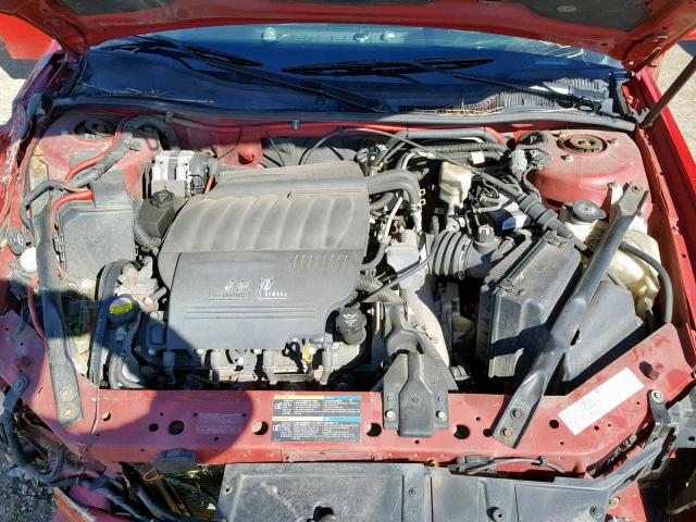 2G2WC58C061273812 - 2006 PONTIAC GRAND PRIX RED photo 7