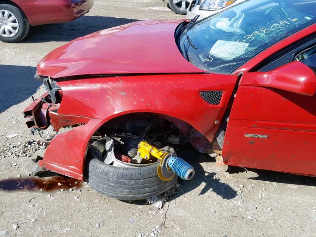 2G2WC58C061273812 - 2006 PONTIAC GRAND PRIX RED photo 9