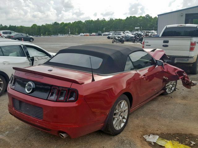 1ZVBP8FF4E5282746 - 2014 FORD MUSTANG GT MAROON photo 4