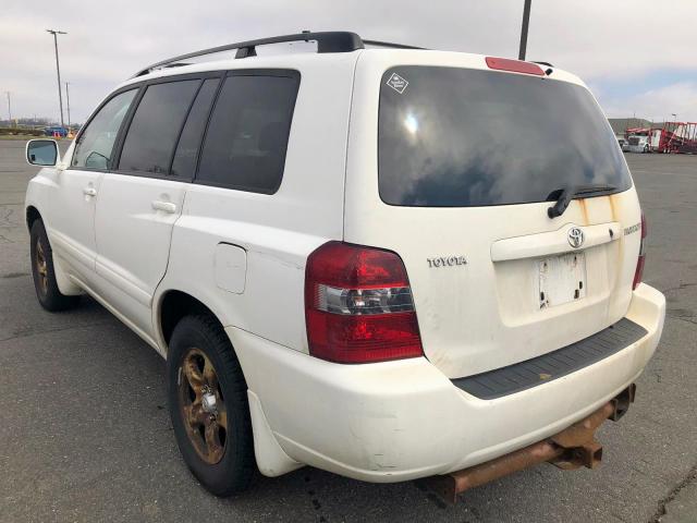 JTEGD21A750111699 - 2005 TOYOTA HIGHLANDER WHITE photo 3