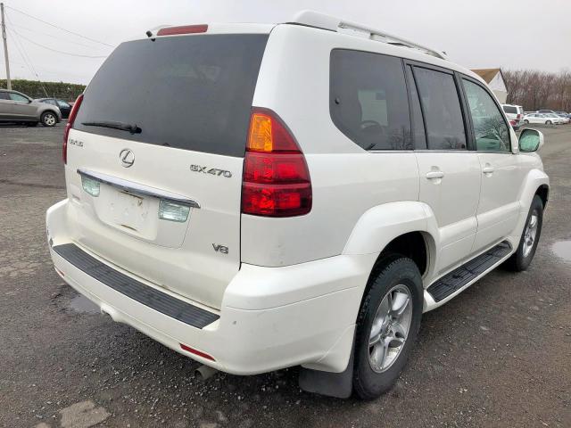 JTJBT20X040037786 - 2004 LEXUS GX 470 WHITE photo 4