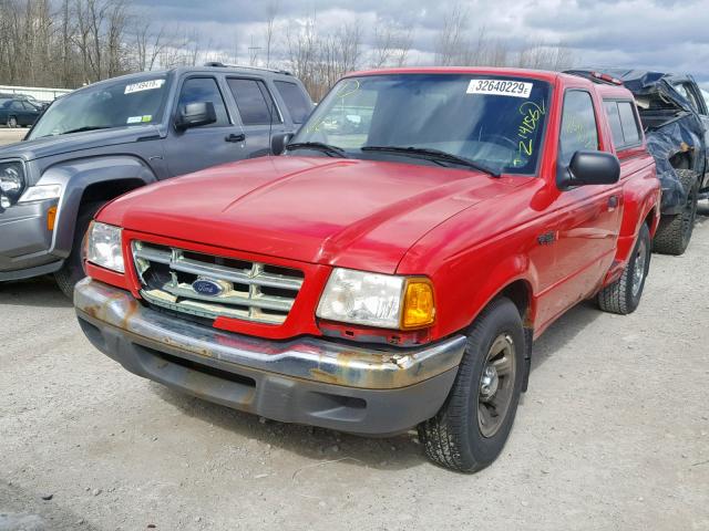 1FTYR10D92TA47613 - 2002 FORD RANGER RED photo 2