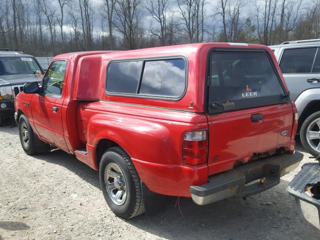 1FTYR10D92TA47613 - 2002 FORD RANGER RED photo 3