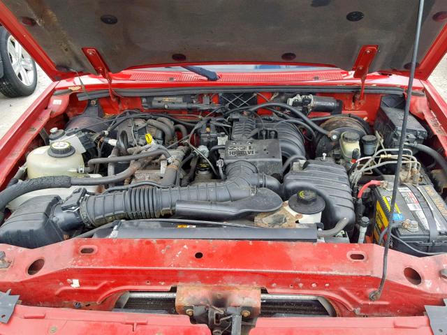 1FTYR10D92TA47613 - 2002 FORD RANGER RED photo 7