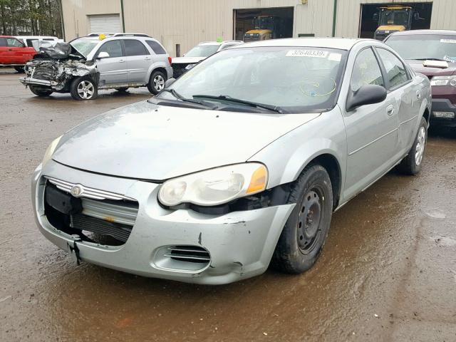 1C3EL46R84N211860 - 2004 CHRYSLER SEBRING LX GRAY photo 2