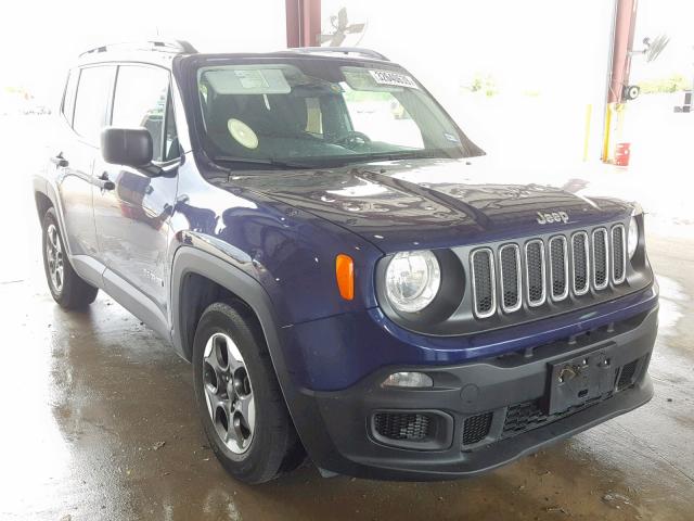 ZACCJAAB1HPF42715 - 2017 JEEP RENEGADE S Bənövşəyi foto 1