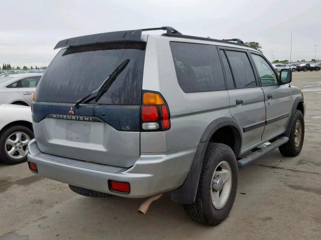 JA4LS31HXYP030844 - 2000 MITSUBISHI MONTERO SP GRAY photo 4