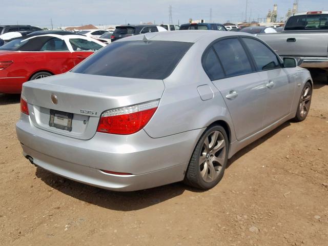 WBANW13588CZ83826 - 2008 BMW 535 I SILVER photo 4