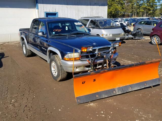 1B7HG48N42S657672 - 2002 DODGE DAKOTA QUA BLUE photo 1