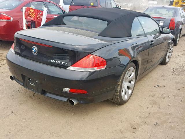 WBAEK73475B325003 - 2005 BMW 645 CI AUT BLACK photo 4