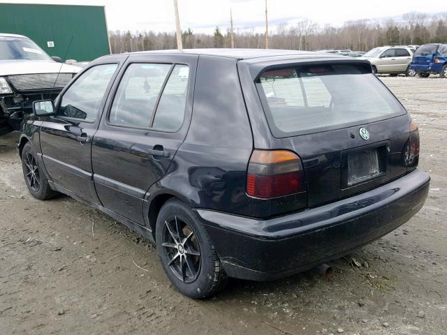 3VWFB81H3VM048276 - 1997 VOLKSWAGEN GOLF GL BLACK photo 3