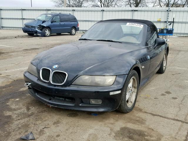 4USCH7325WLE07344 - 1998 BMW Z3 1.9 BLACK photo 2