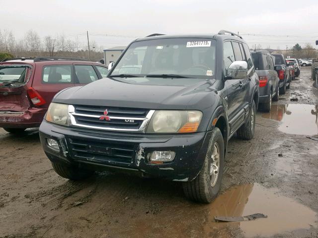 JA4MW51R01J023634 - 2001 MITSUBISHI MONTERO LI BLACK photo 2