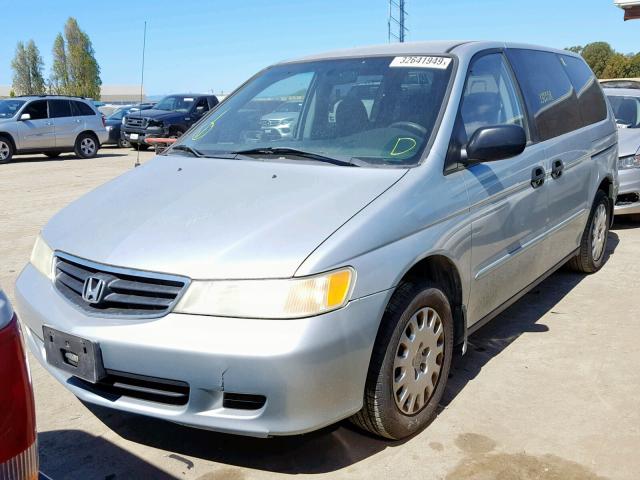 2HKRL18552H587371 - 2002 HONDA ODYSSEY LX BLUE photo 2