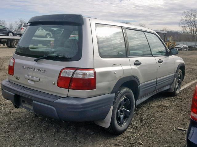 JF1SF63581H719605 - 2001 SUBARU FORESTER L SILVER photo 4