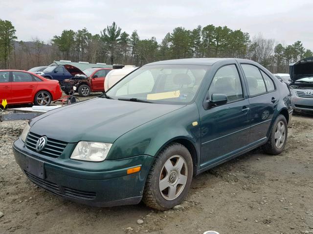 3VWSC29M4XM041379 - 1999 VOLKSWAGEN JETTA GLS GREEN photo 2