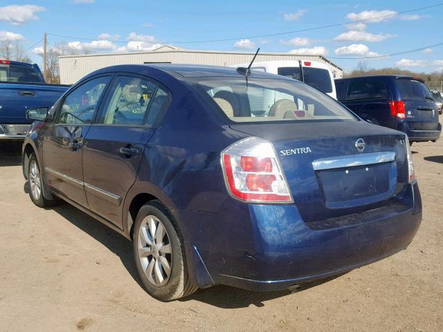 3N1AB6AP0AL690840 - 2010 NISSAN SENTRA BLUE photo 3