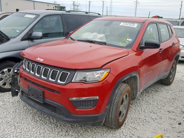 3C4NJDAB1JT135678 - 2018 JEEP COMPASS SP 红色 照片 2