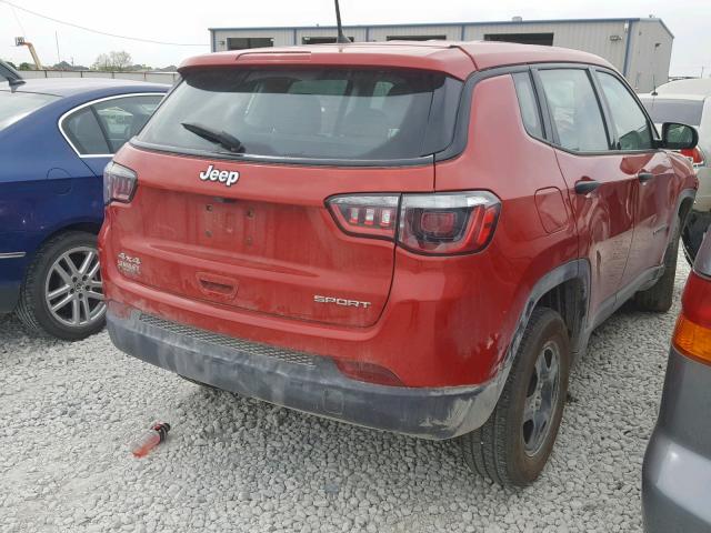 3C4NJDAB1JT135678 - 2018 JEEP COMPASS SP 红色 照片 4