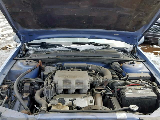 1C3XU5532NF278278 - 1992 CHRYSLER LEBARON LX BLUE photo 7