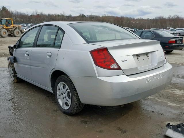 1G8AJ52F84Z115215 - 2004 SATURN ION LEVEL SILVER photo 3