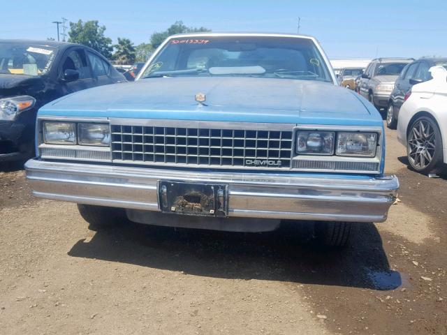 1GCCW80A9DR165792 - 1983 CHEVROLET EL CAMINO BLUE photo 10