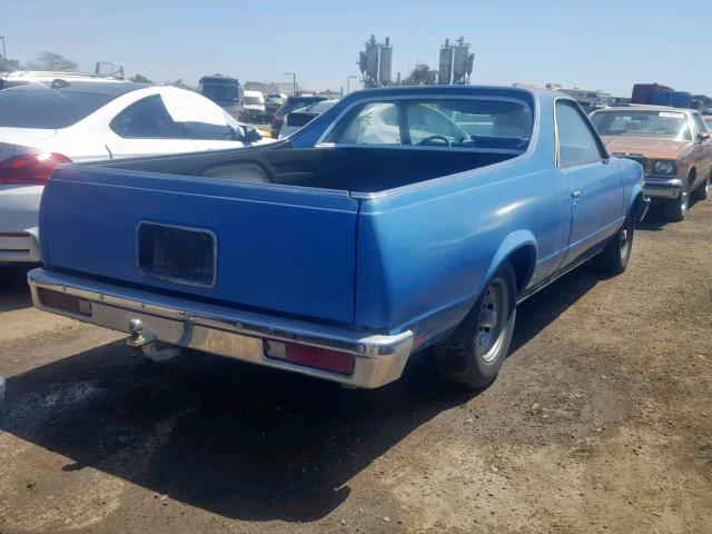 1GCCW80A9DR165792 - 1983 CHEVROLET EL CAMINO BLUE photo 4