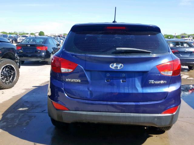 KM8JT3AB0BU145706 - 2011 HYUNDAI TUCSON GL BLUE photo 9