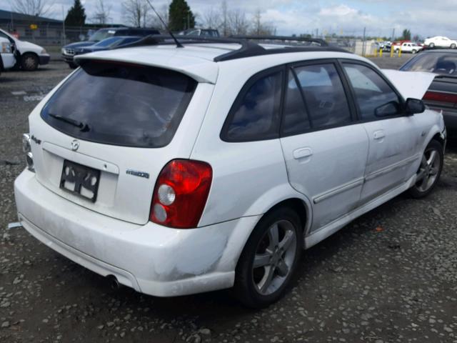 JM1BJ245221608140 - 2002 MAZDA PROTEGE PR WHITE photo 4