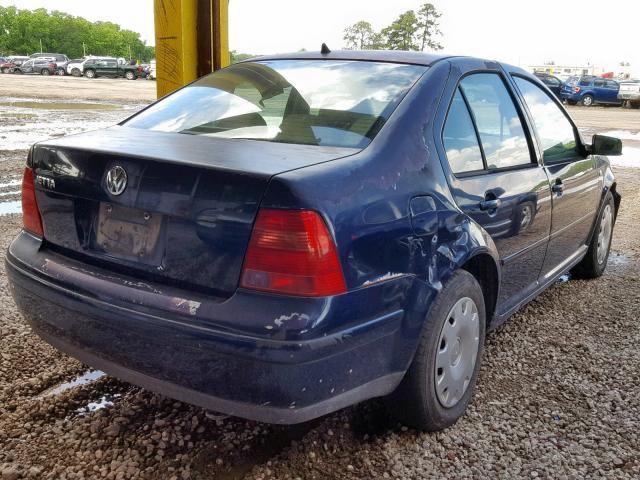 3VWRS29M21M051790 - 2001 VOLKSWAGEN JETTA BLUE photo 4