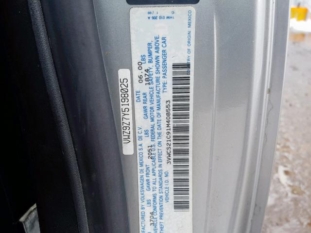 3VWCS21C91M408553 - 2001 VOLKSWAGEN NEW BEETLE Gümüş foto 10