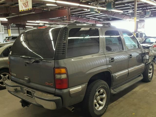 1GKEK13Z02R230236 - 2002 GMC YUKON GRAY photo 4