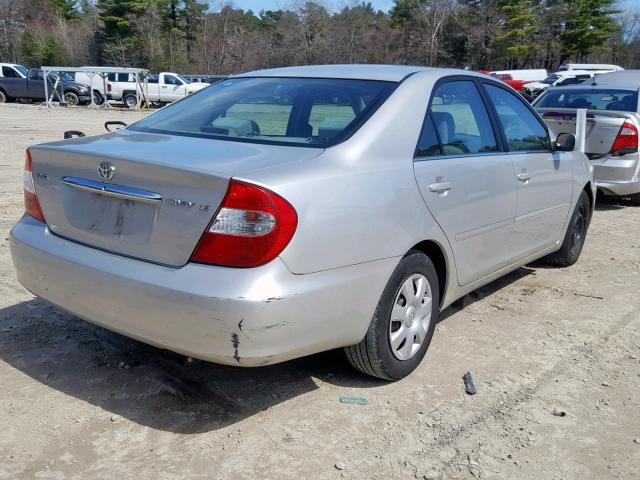 4T1BE32K13U717395 - 2003 TOYOTA CAMRY LE SILVER photo 4