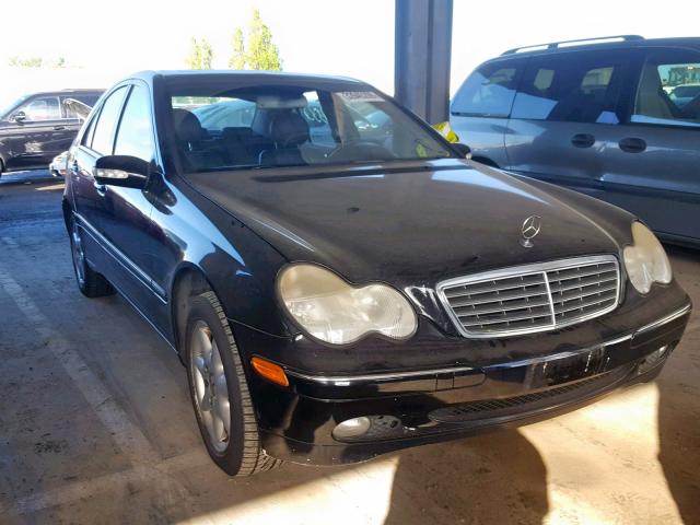 WDBRF64J52F253535 - 2002 MERCEDES-BENZ C320 BLACK photo 1