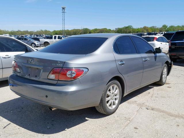 JTHBF30G820043346 - 2002 LEXUS ES 300 GRAY photo 4