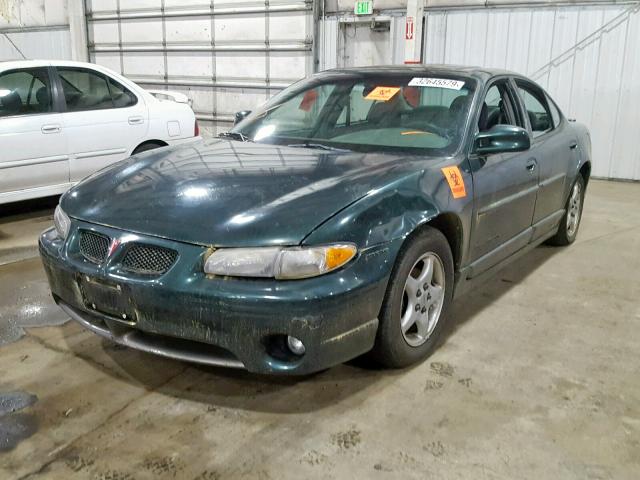 1G2WP52K8WF289382 - 1998 PONTIAC GRAND PRIX GREEN photo 2