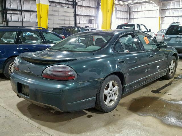 1G2WP52K8WF289382 - 1998 PONTIAC GRAND PRIX GREEN photo 4